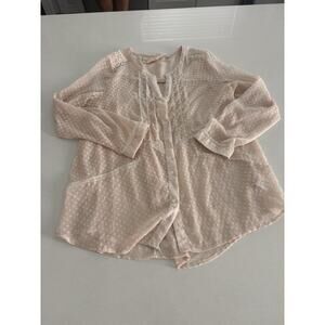 Vanessa Virginia Blouse Medium Textured Lightweight anthropologie